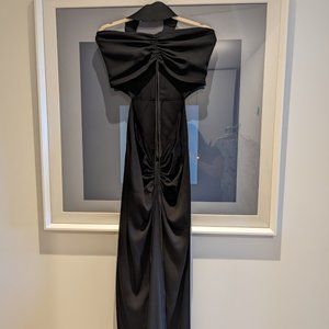 Christopher Esber Reverse Halter Disconnect Ruched Dress